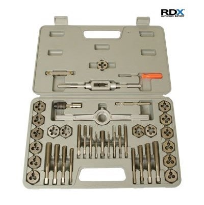 40 PCS. H.S.S. TAP AND ROUND DIE SETS FRACTIONAL